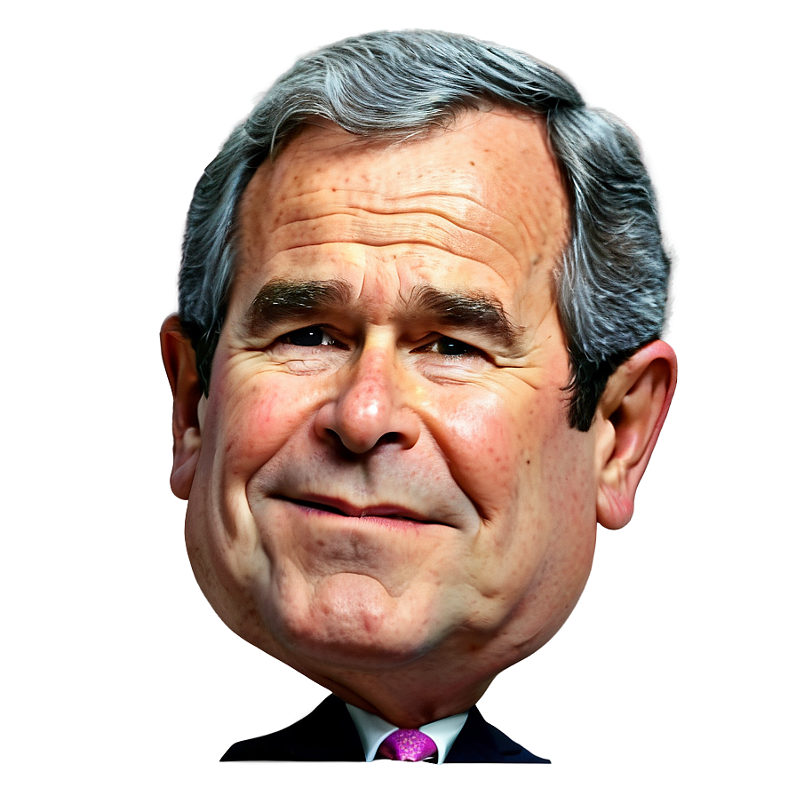 George Bush Caricature Png Byu PNG Image