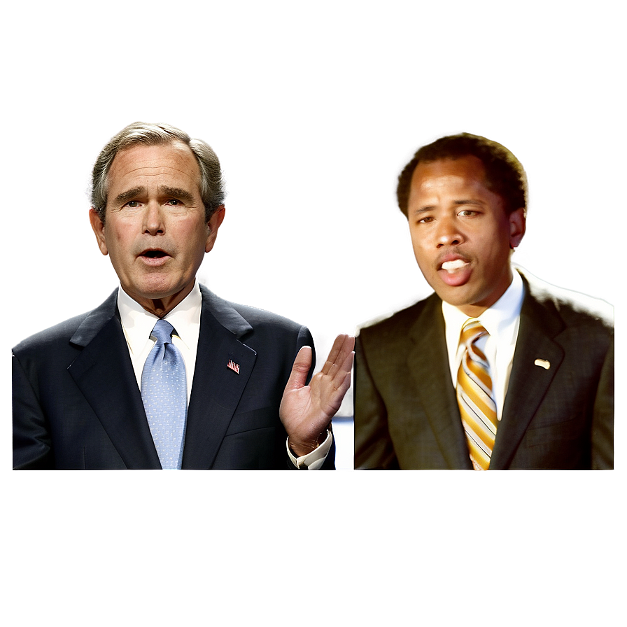 George Bush In Debate Png Dun PNG Image