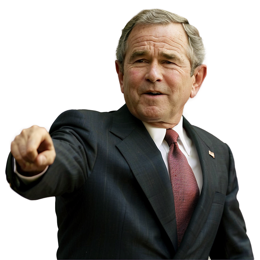 George Bush In Office Png Caj PNG Image