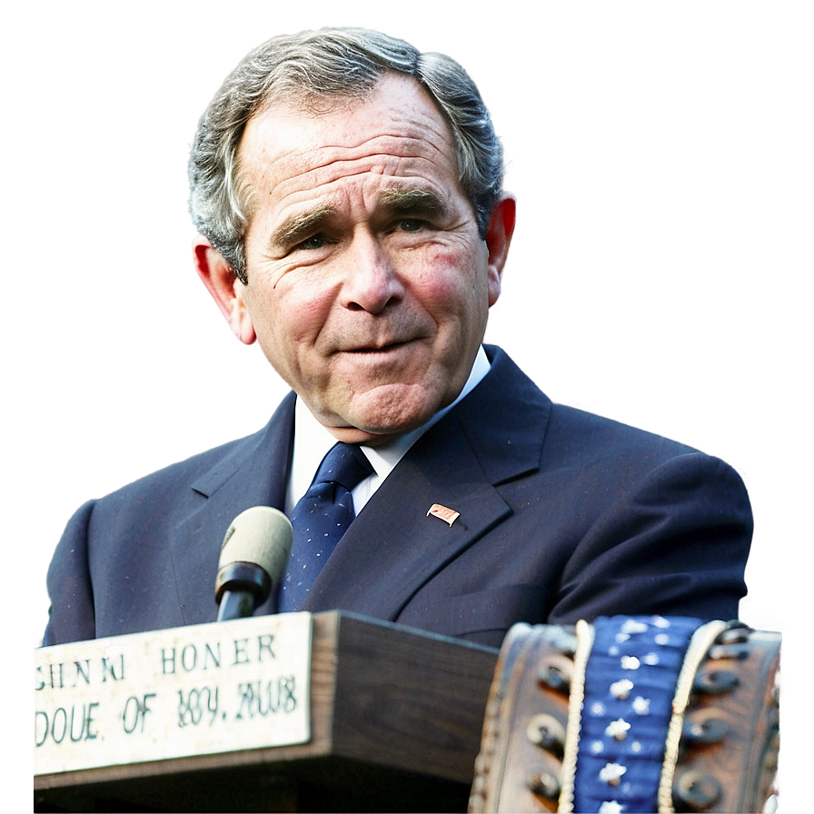 George Bush On Podium Png 34 PNG Image