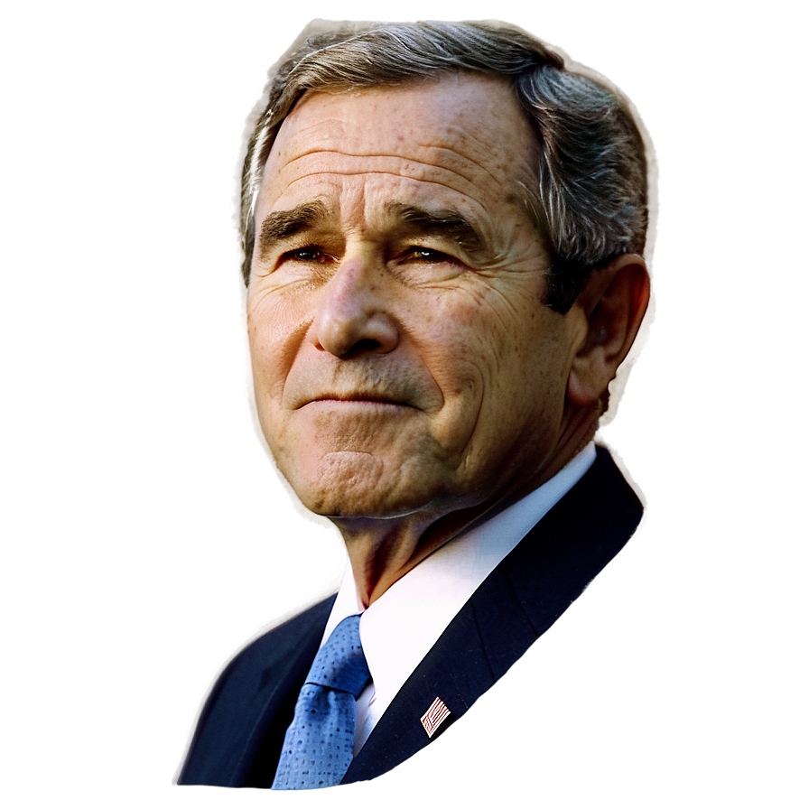 George Bush Portrait Png Keg PNG Image