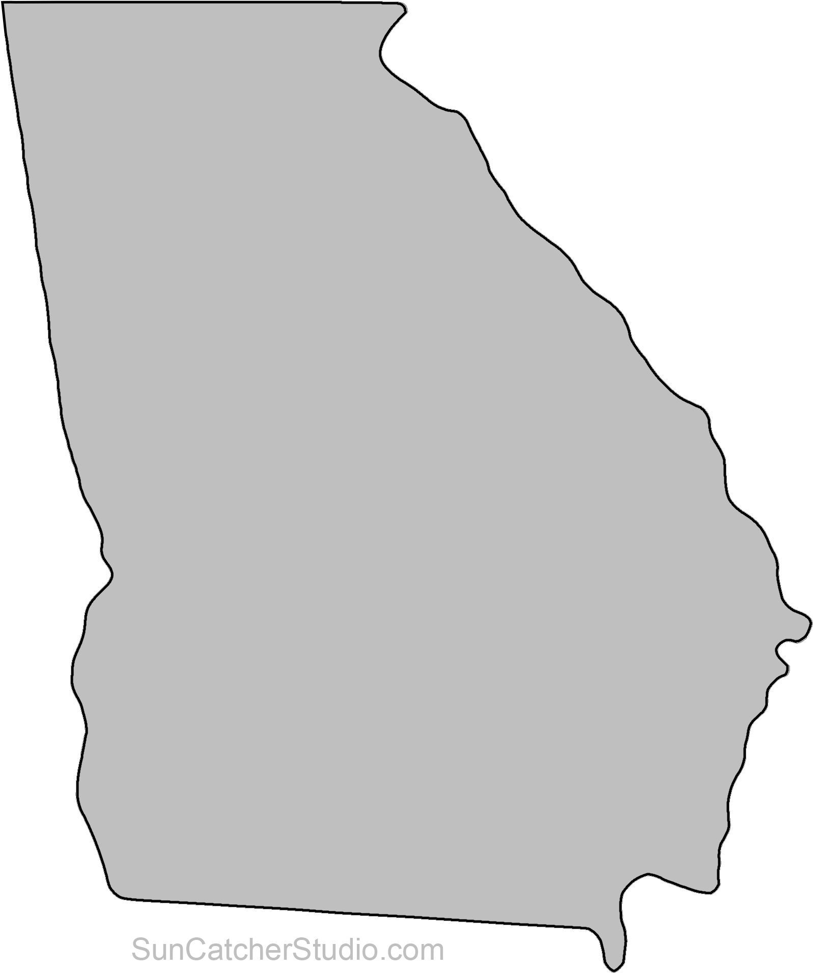 Georgia State Outline PNG Image