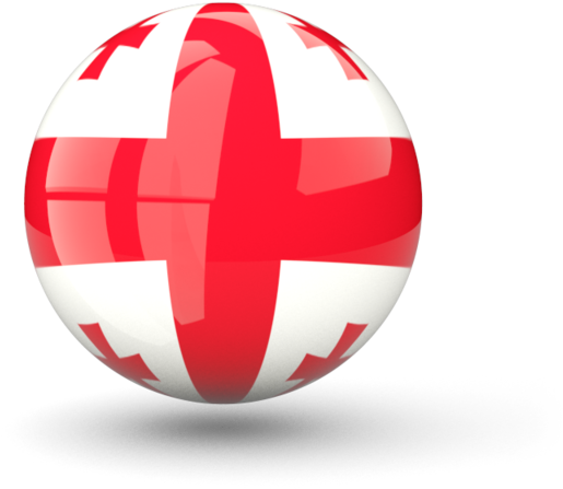 Georgian Flag Sphere3 D Render PNG Image