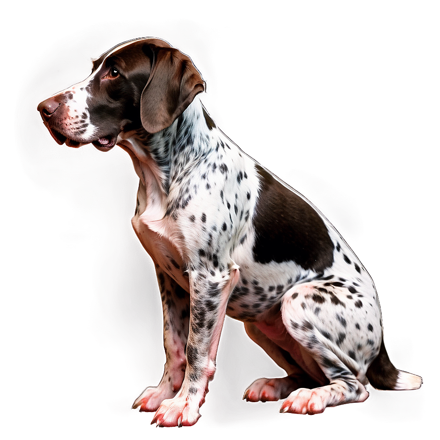 German Shorthaired Pointer Sitting Png Gou92 PNG Image