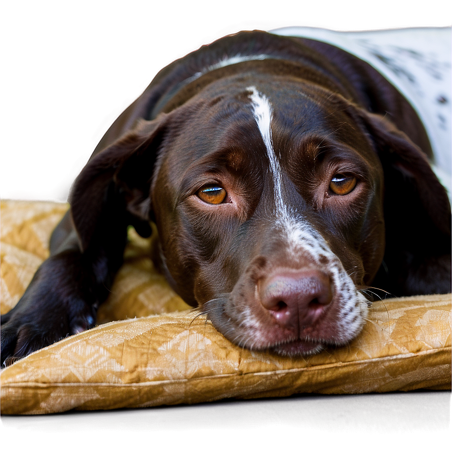 German Shorthaired Pointer Sleeping Png Mrm PNG Image