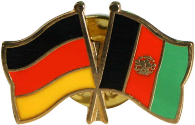 Germany Afghanistan Friendship Pin PNG Image