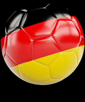 Germany Flag Soccer Ball PNG Image