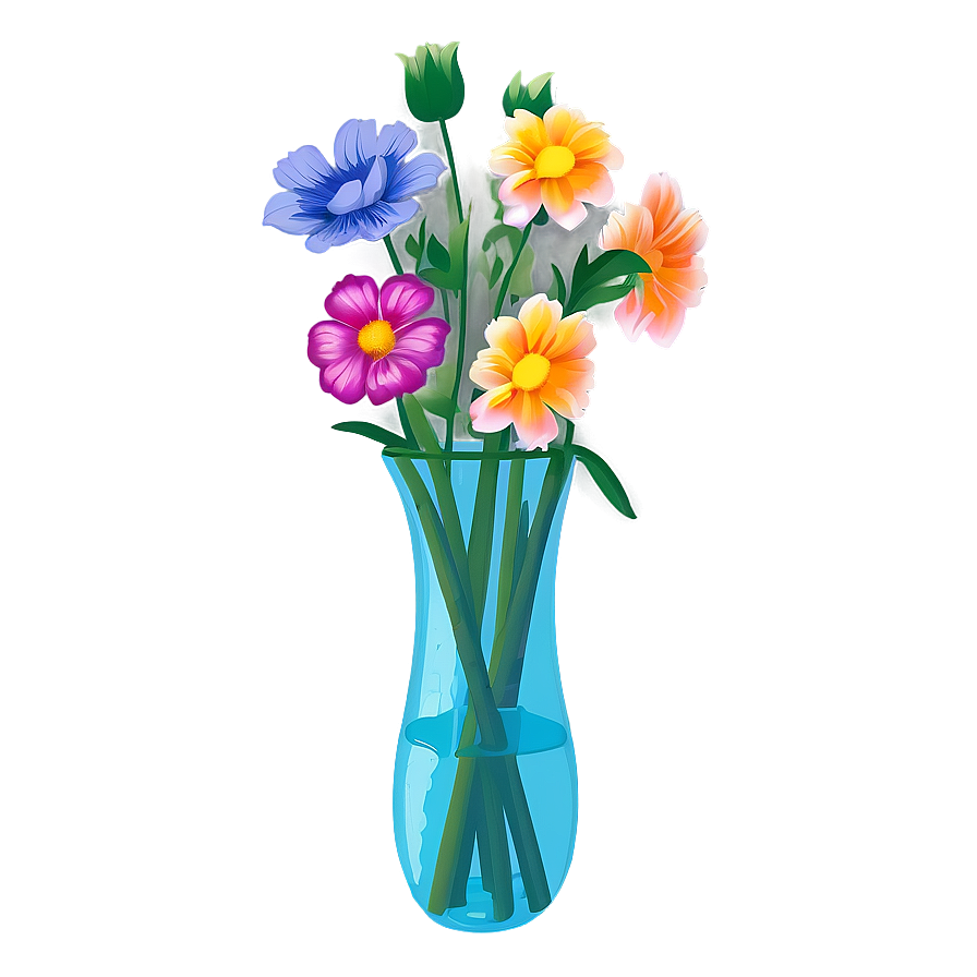 Get Well Flowers In Vase Png Rdk PNG Image