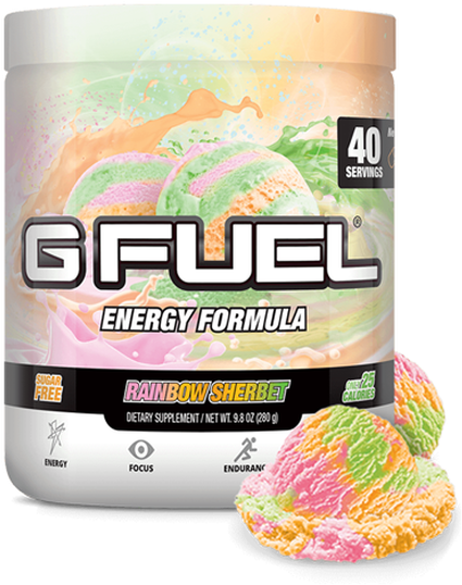 Gfuel Rainbow Sherbet Energy Formula PNG Image