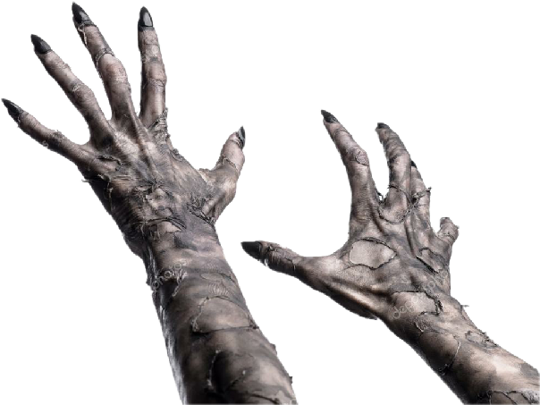 Ghastly_ Grasping_ Hands PNG Image