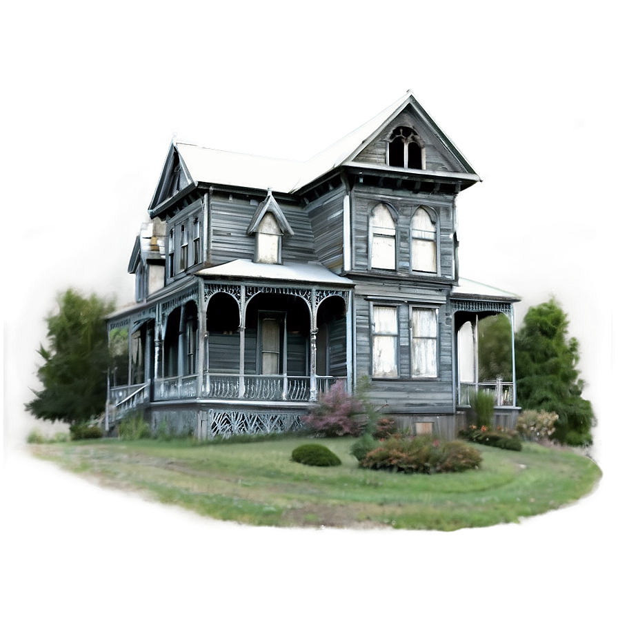 Ghostly Haunted Estate Png 05242024 PNG Image