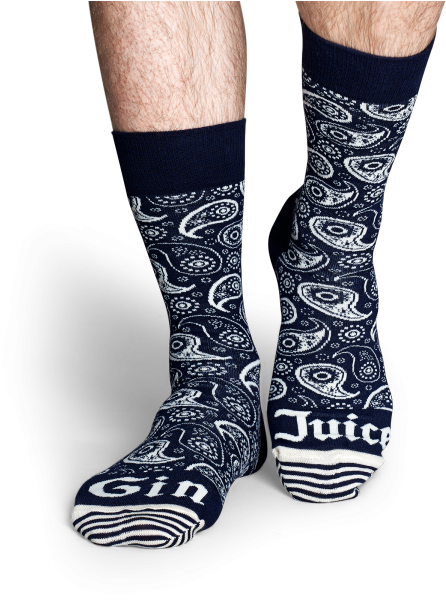 Gin Juice Themed Socks PNG Image