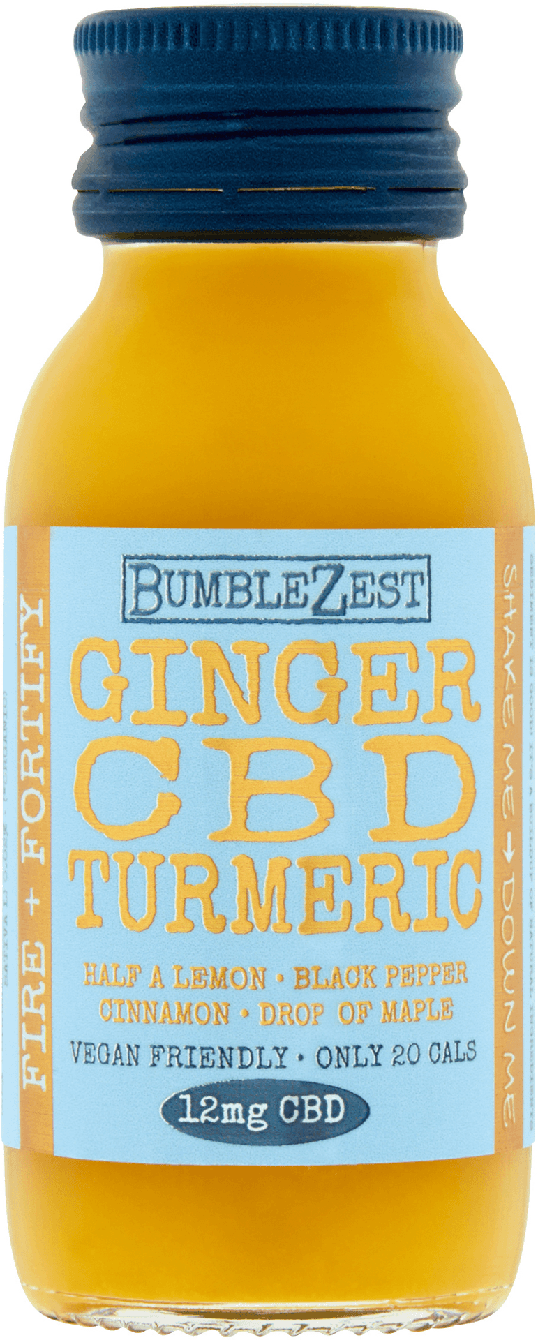 Ginger C B D Turmeric Drink Bottle PNG Image