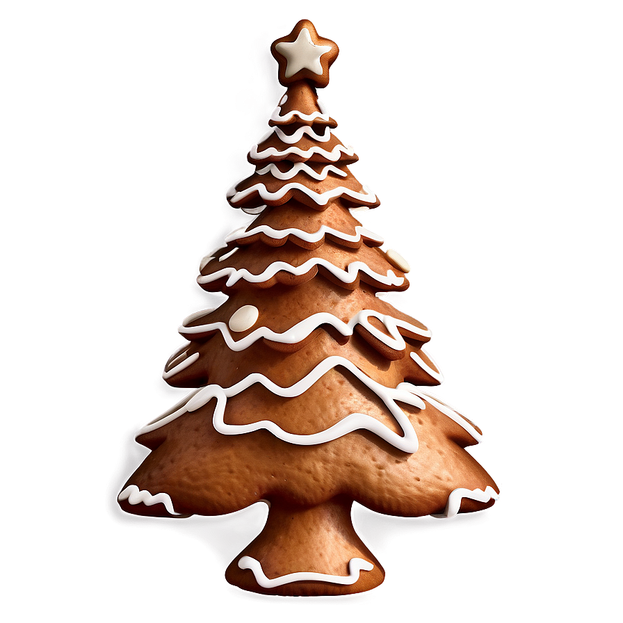 Gingerbread Christmas Tree Png Avf27 PNG Image