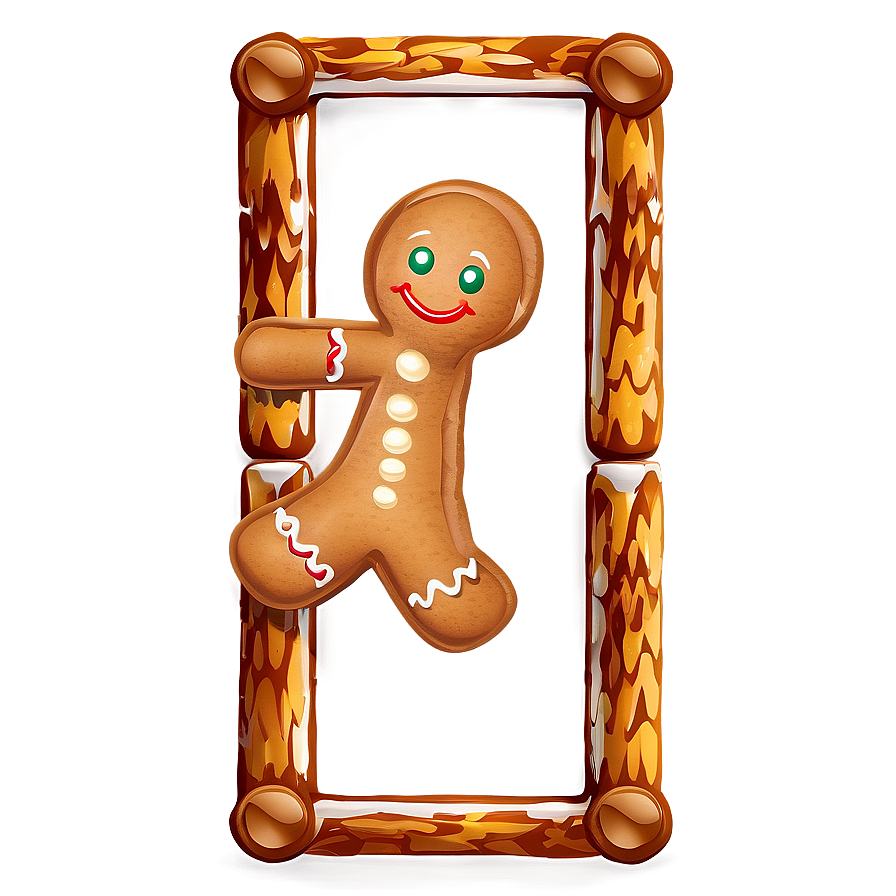 Gingerbread Frame Png 12 PNG Image