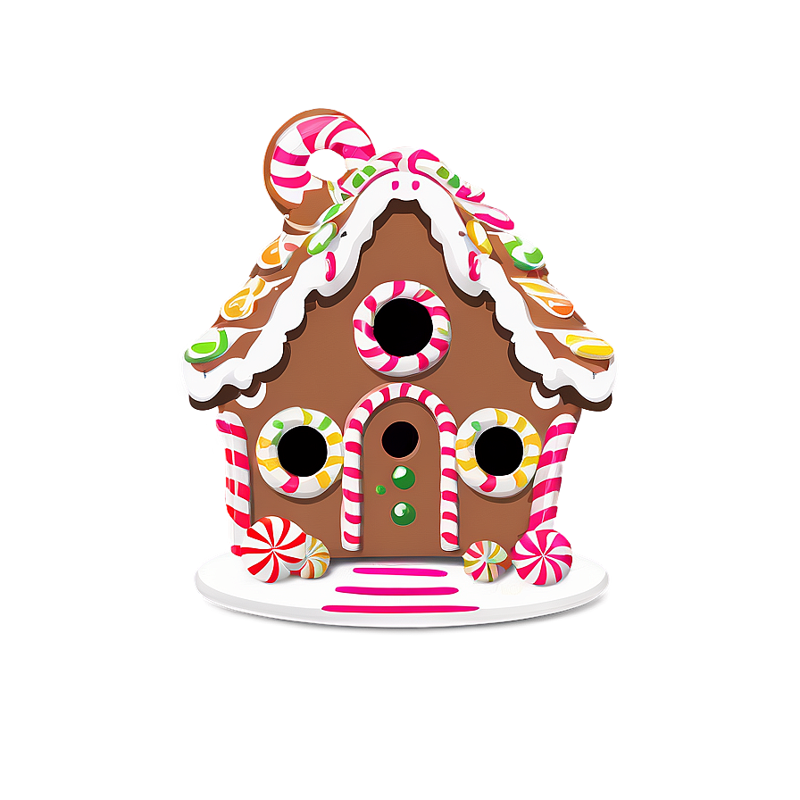 Gingerbread House Candy Png Nlx PNG Image