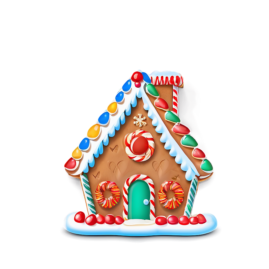 Gingerbread House Kit Png Wpv52 PNG Image