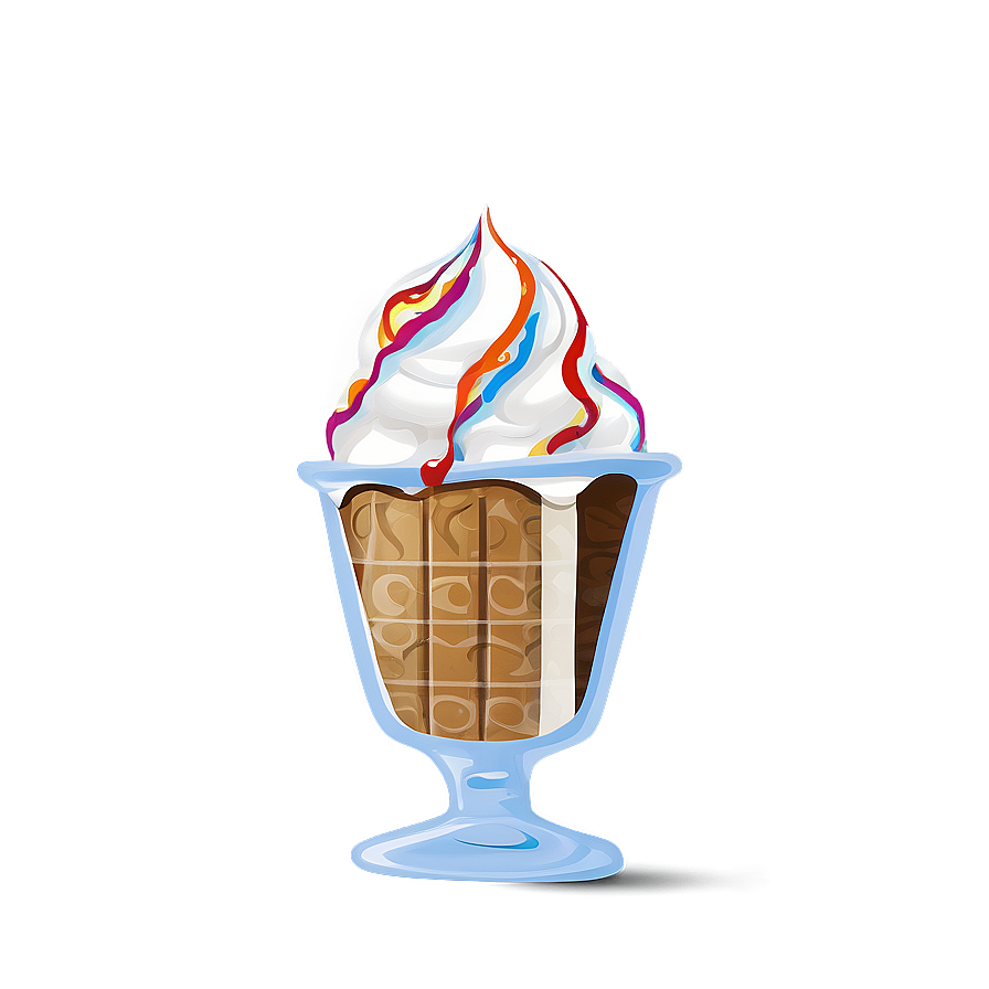 Gingerbread Ice Cream Sundae Png Mks PNG Image