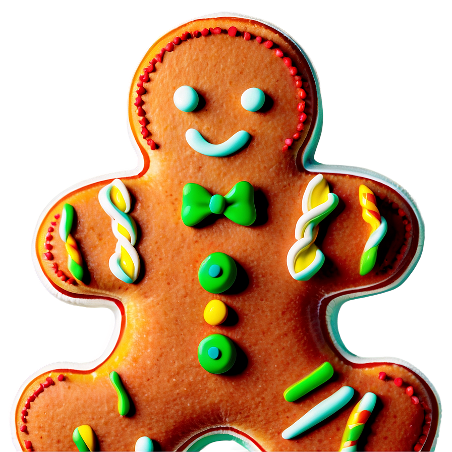 Gingerbread Man Icing Png Bbc PNG Image