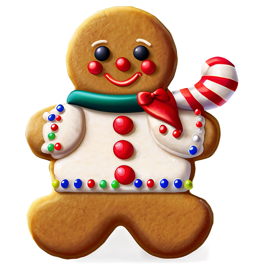 Gingerbread Man Smiling Png Rgm18 PNG Image