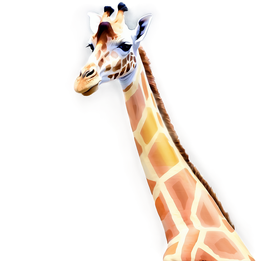 Giraffe In Pastel Colors Png 05062024 PNG Image