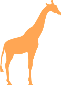 Giraffe Silhouette Graphic PNG Image