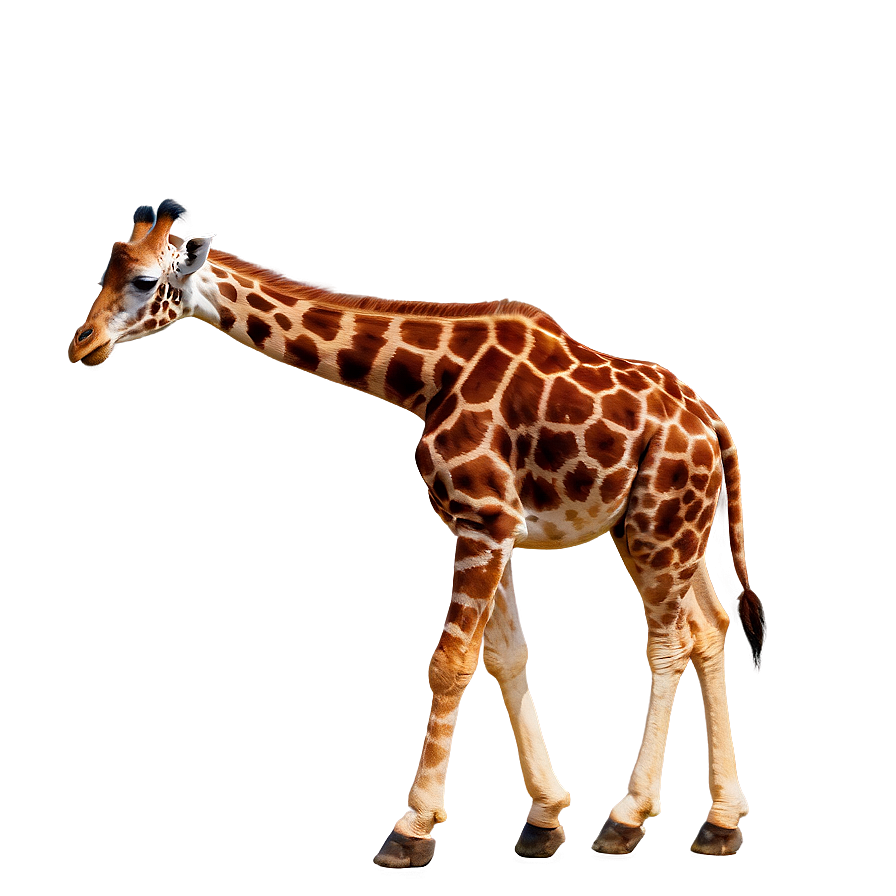 Giraffe Walking In Mist Png 12 PNG Image