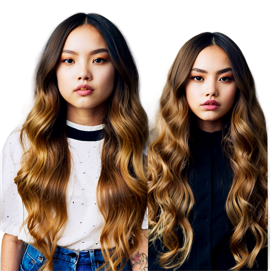 Girl Hair Ombre Png Awi PNG Image