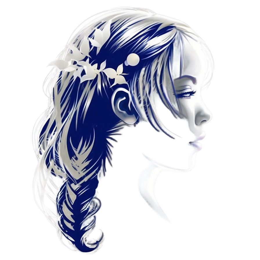 Girl Hair Silhouette Png 06132024 PNG Image