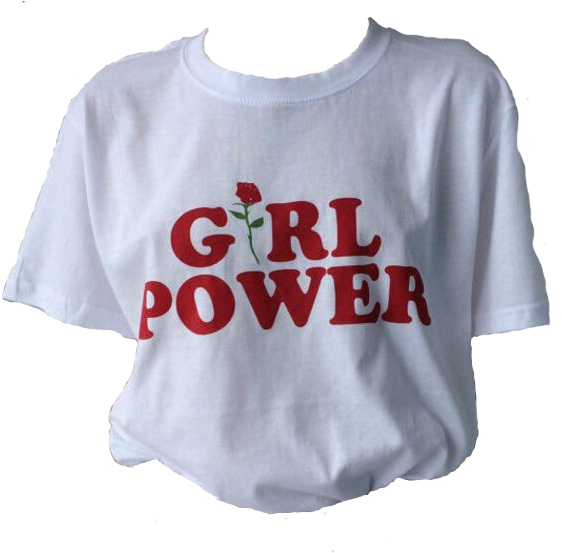 Girl Power T Shirt Design PNG Image