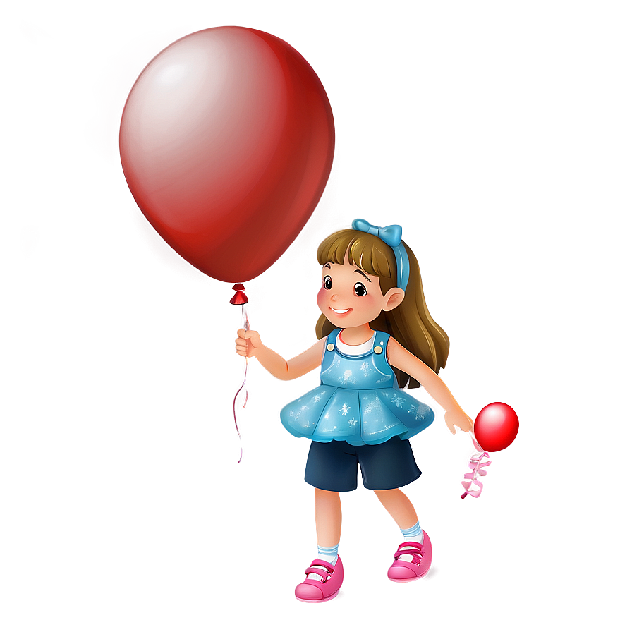 Girl With Balloon Png 05032024 PNG Image