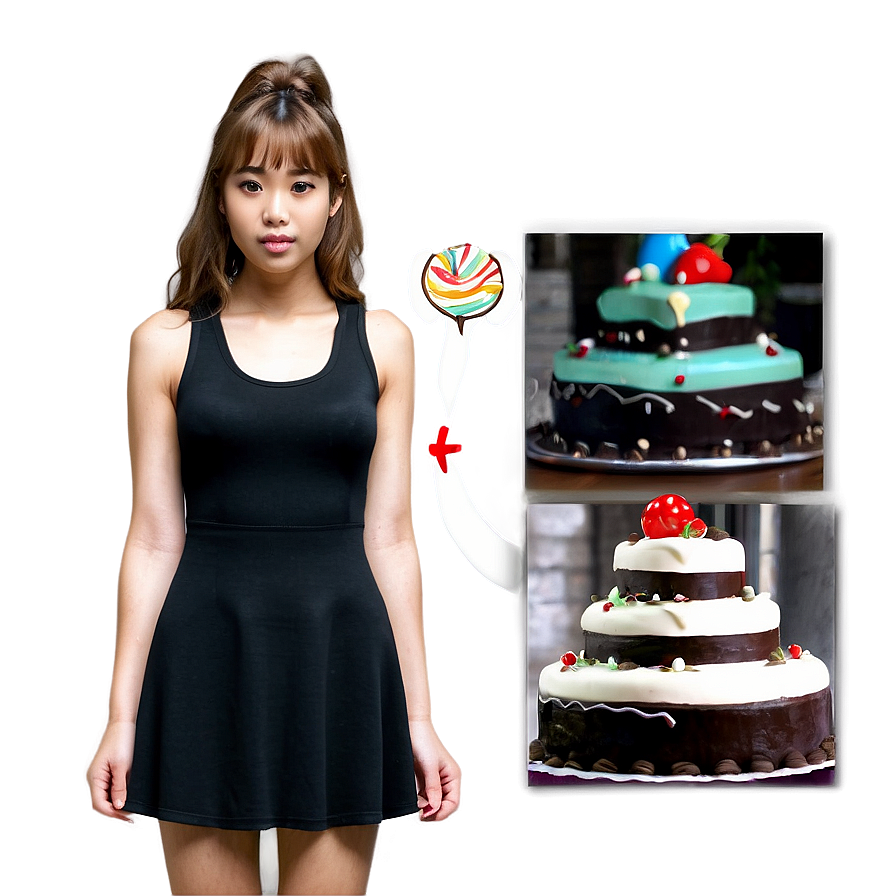 Girl With Cake Png Tcg45 PNG Image