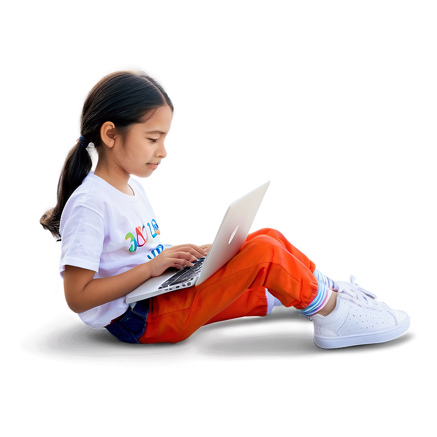 Girl With Laptop Png 33 PNG Image