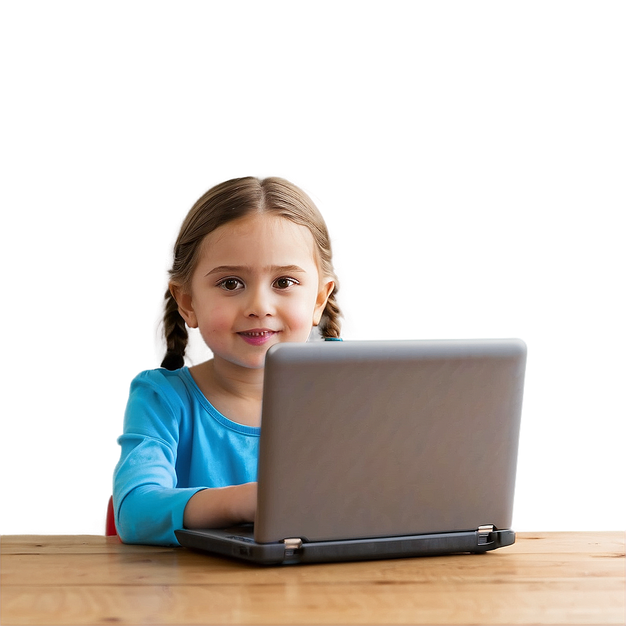 Girl With Laptop Png 89 PNG Image