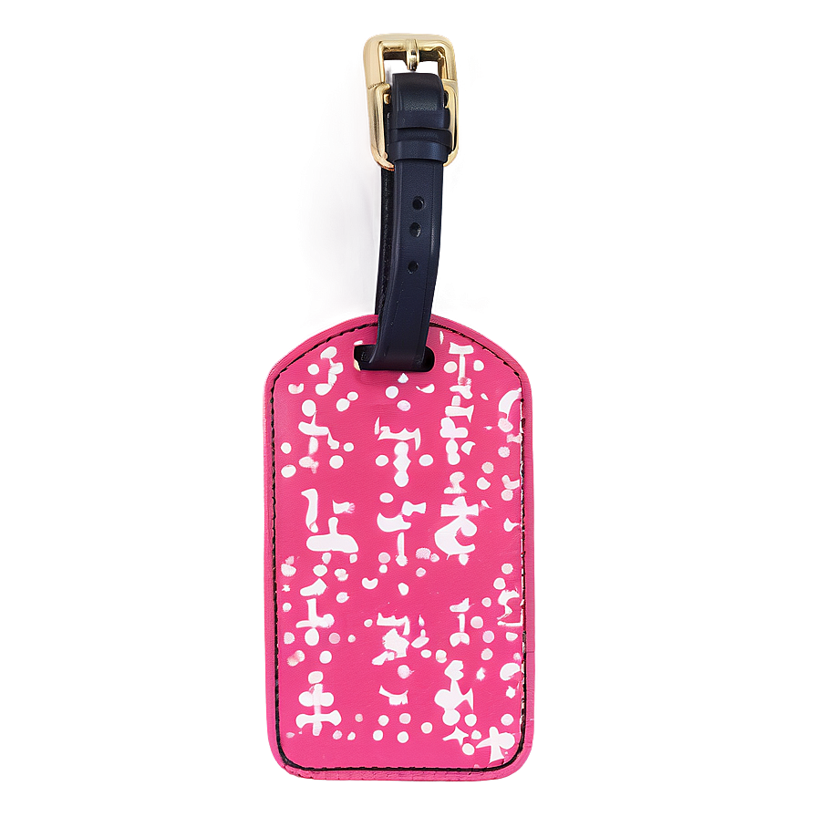 Girly Luggage Tag Png Kyk PNG Image