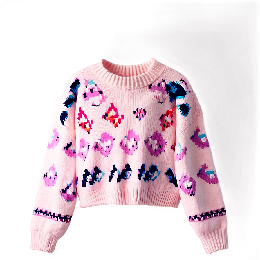 Girly Pink Sweater Png 06292024 PNG Image