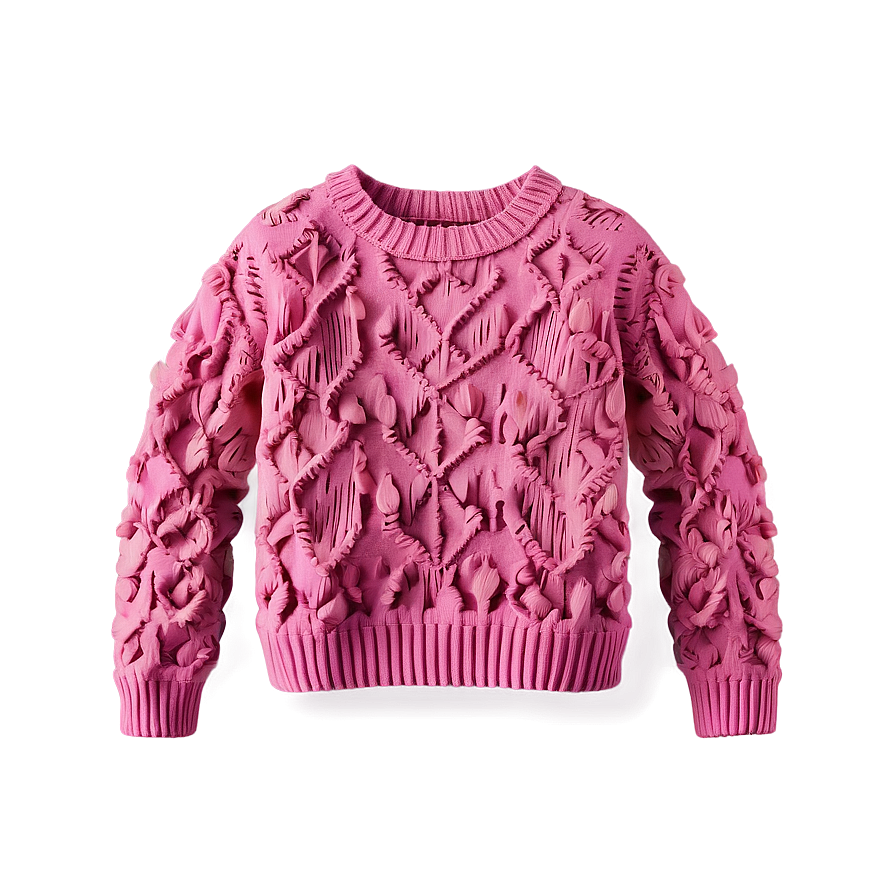 Girly Pink Sweater Png 06292024 PNG Image