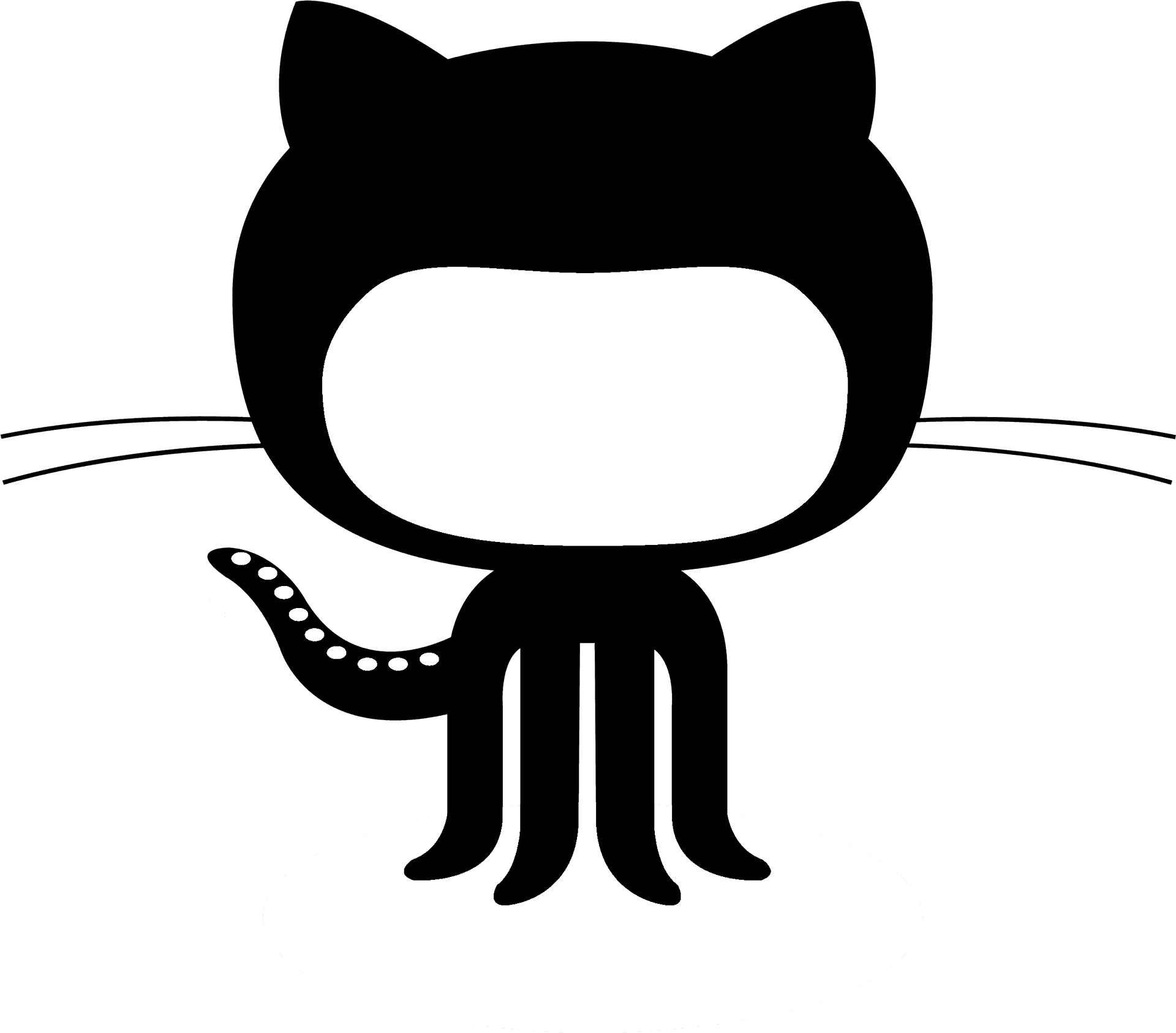 Git Hub Octocat Sad Illustration PNG Image