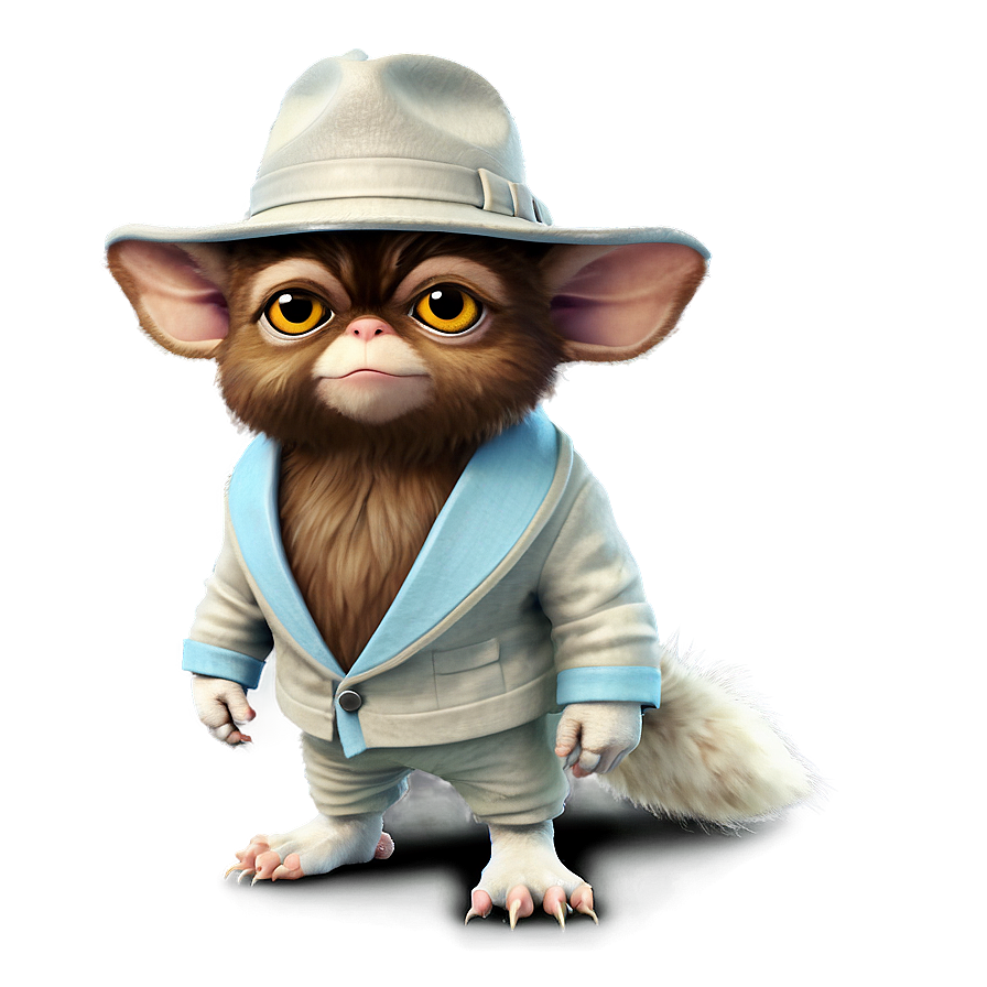 Gizmo In A Detective Outfit Png Waj83 PNG Image