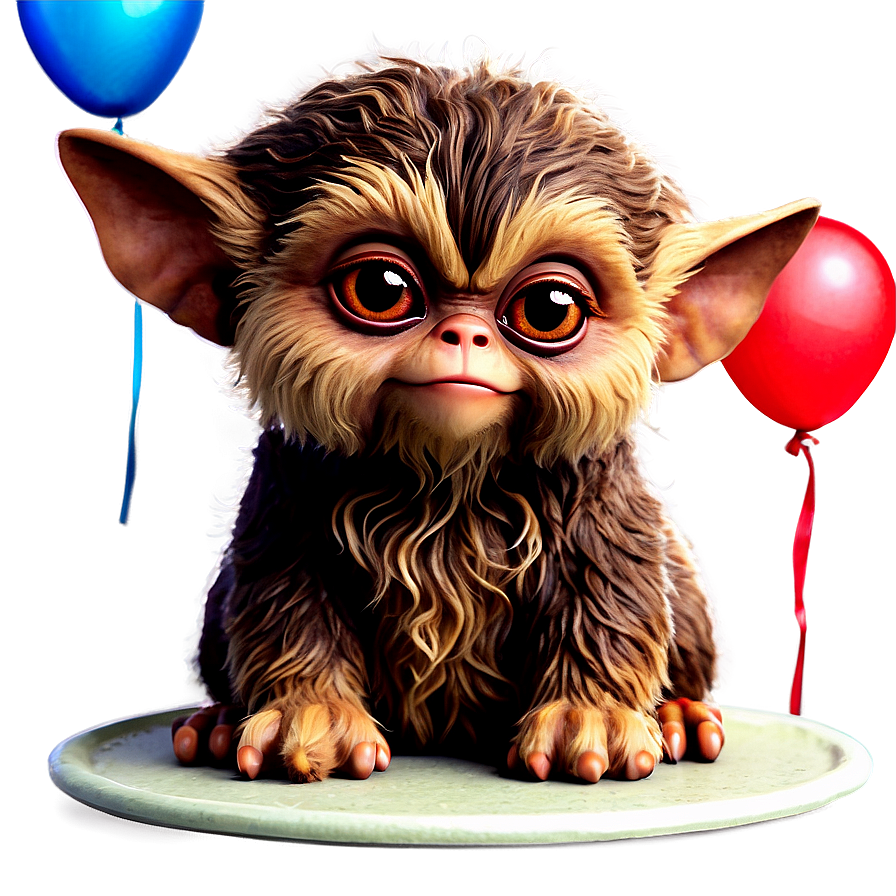 Gizmo With A Birthday Cake Png 63 PNG Image