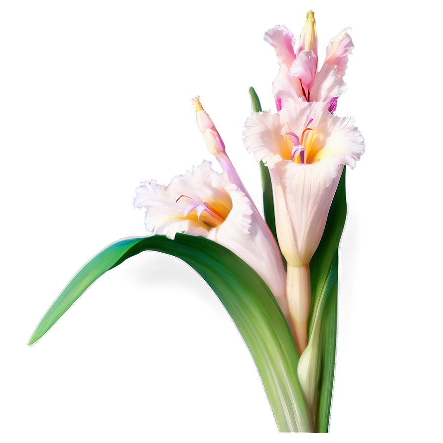 Gladiolus Flower Line Drawing Png 55 PNG Image