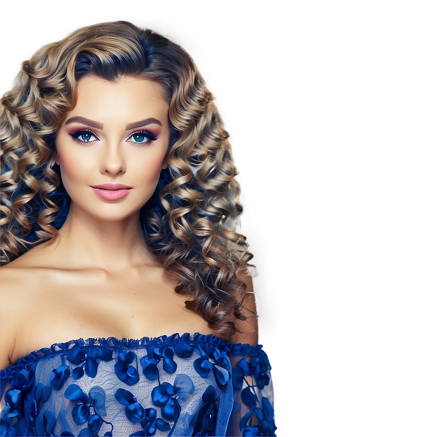 Glamorous Perm Hair For Special Events Png 62 PNG Image