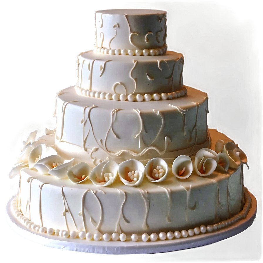 Glamorous Wedding Cake Png Omv PNG Image