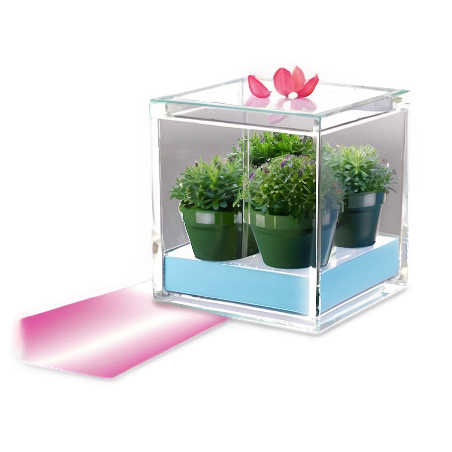 Glass Box Centerpiece Png Wnr PNG Image