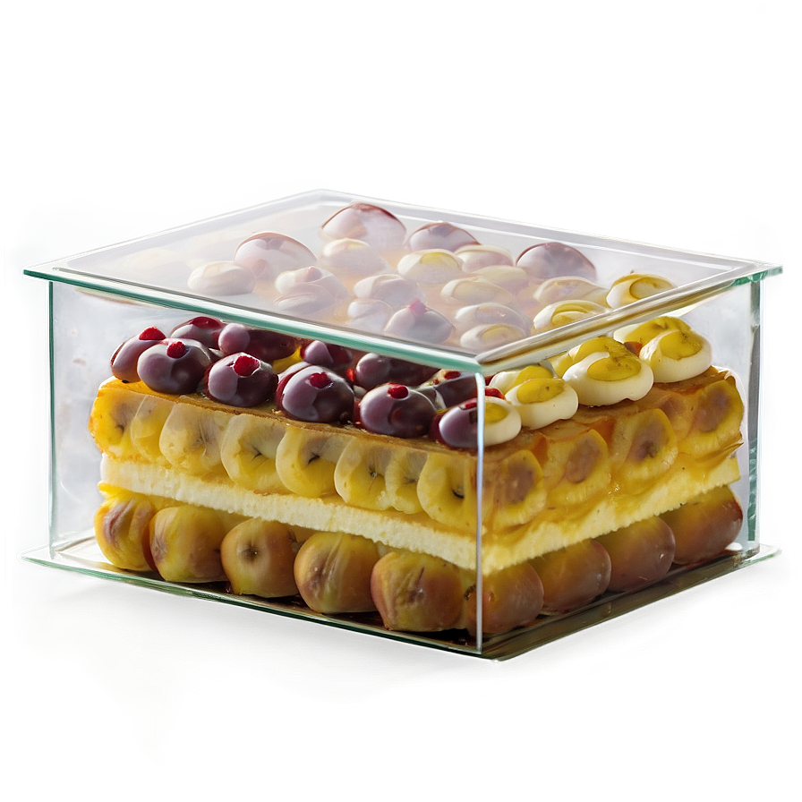 Glass Cake Box Png Srg PNG Image