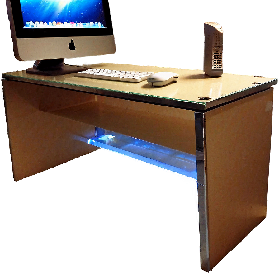 Glass Computer Desk Png Jqq73 PNG Image