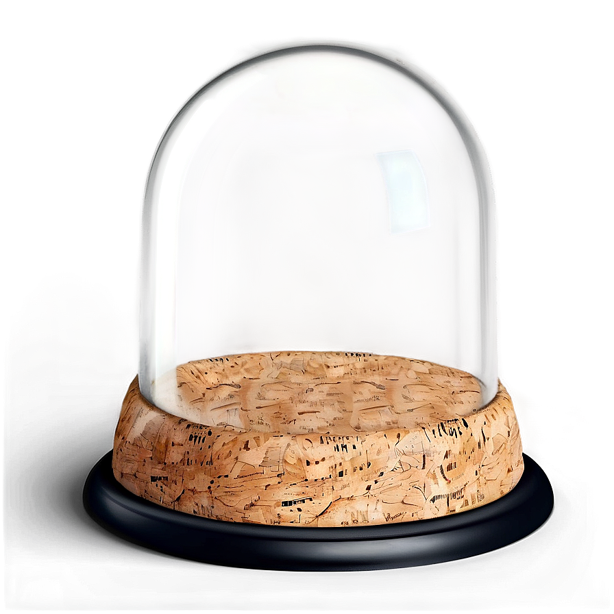 Glass Dome With Cork Base Png Nwm37 PNG Image