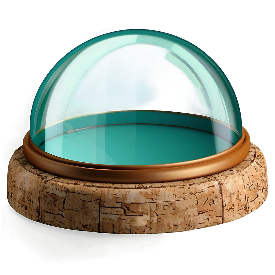 Glass Dome With Cork Base Png Xop PNG Image