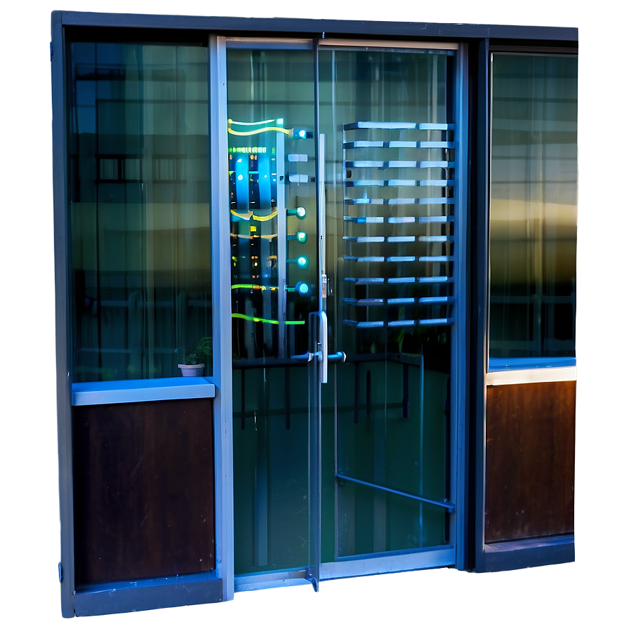 Glass Door With Sensor Png 06122024 PNG Image