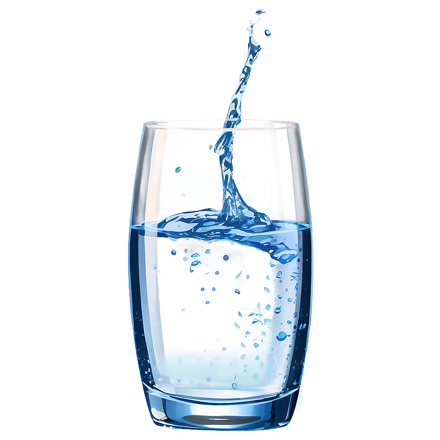 Glass Of Water Art Png Ucx80 PNG Image